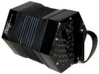 Stagi 30 Key Anglo Concertina. Black Ends.