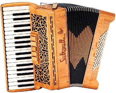 Saltarelle Cleggan 72 Bass Piano Accordion  Saltarelle Cleggan 72 Bass Piano Accordion