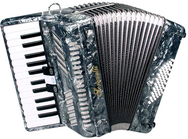 Serenelli 48 Bass Piano Accordion -Perloid Grey  Serenelli 48 Bass Piano Accordion -Perloid Grey