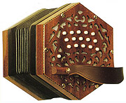Stagi 30 Key Anglo Concertina Mahogany Ends  Stagi 30 Key Anglo Concertina Mahogany Ends
