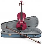Stentor 4/4 Harlequin Rasberry Pink Violin Outfit